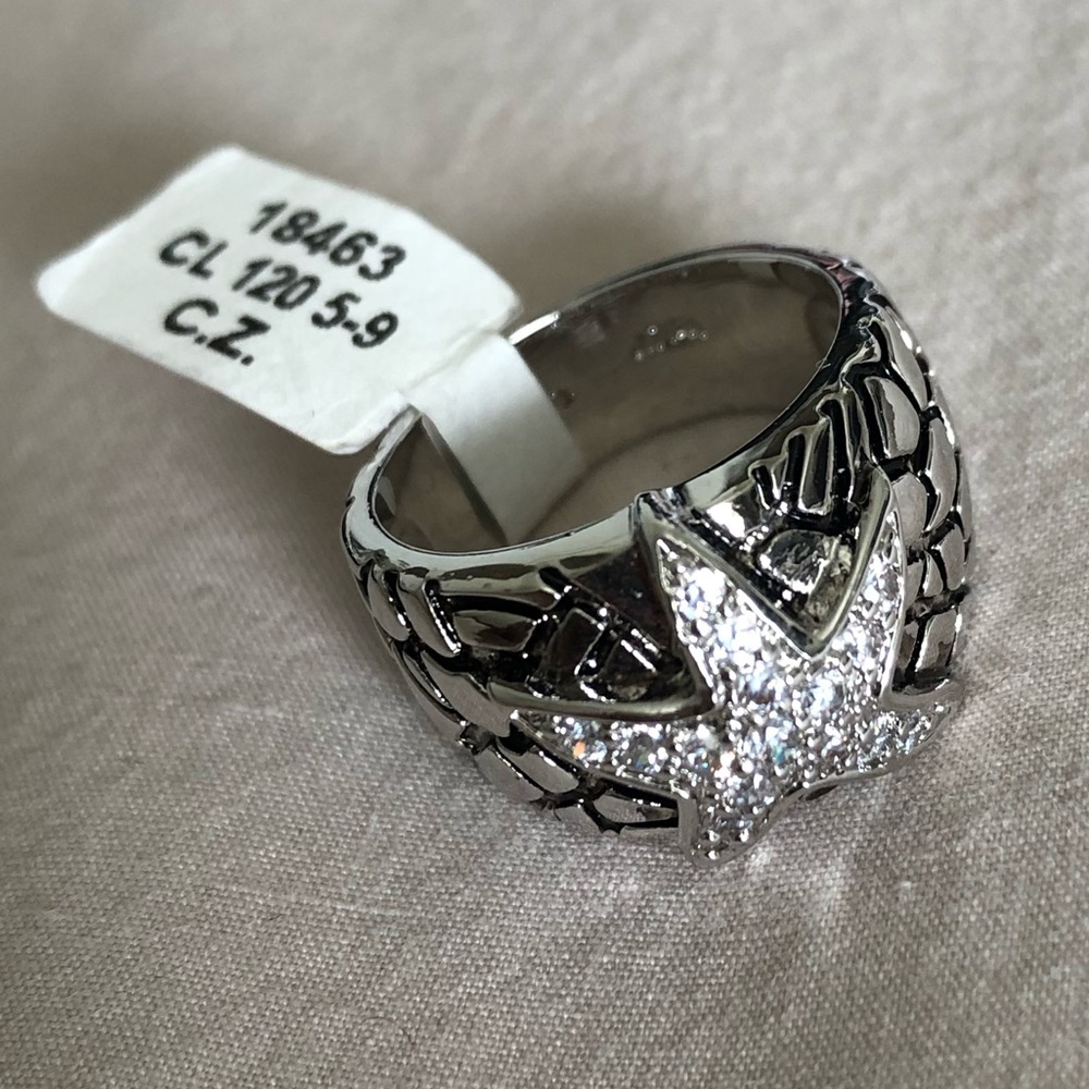 Cubic Zirconia Starfish Ring